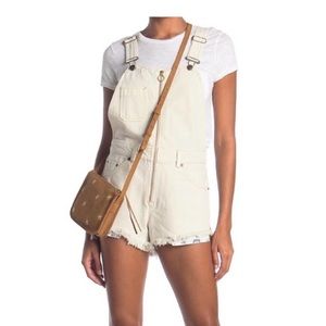 FREE PEOPLE Sunkissed Denim Zip Up Shortalls 4
